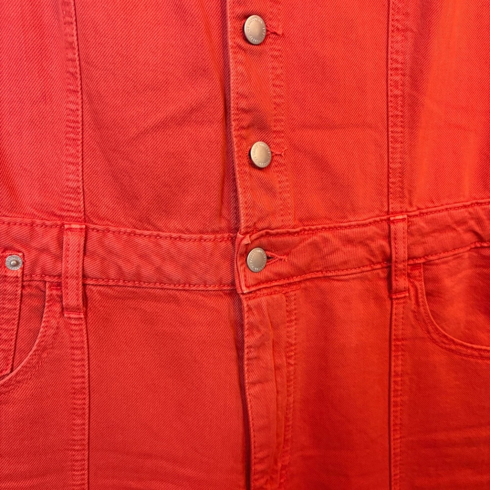 Women’s Cropped Denim Jumpsuit Universal Threads - Picture 3 of 4